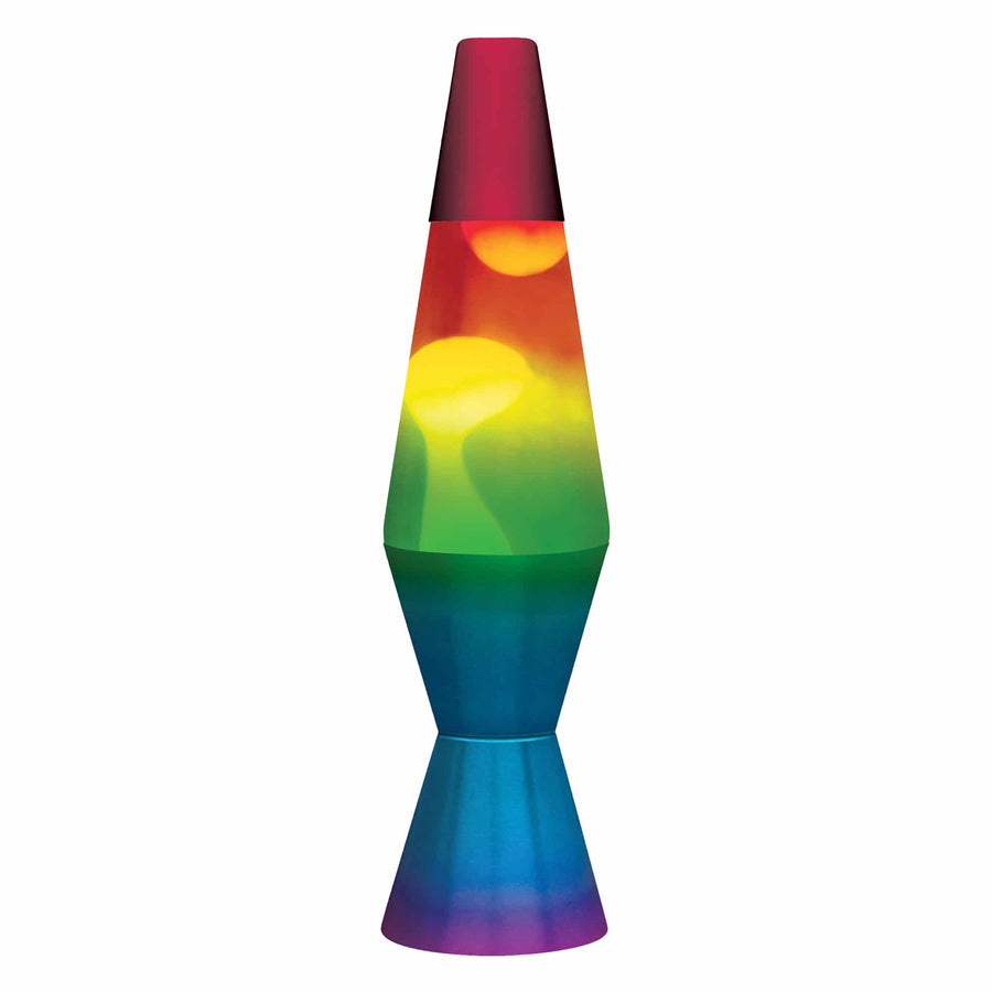 11.5″ LAVA LAMP RAINBOW – WHITE/TRICOLOR O4
