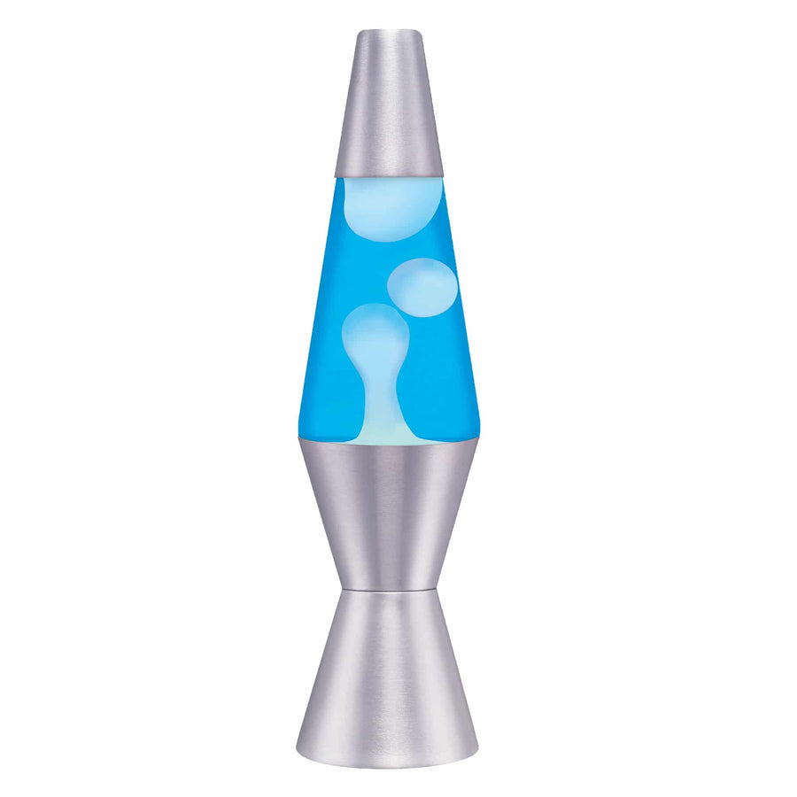 11.5″ LAVA LAMP – WHITE/BLUE/SILVER V9