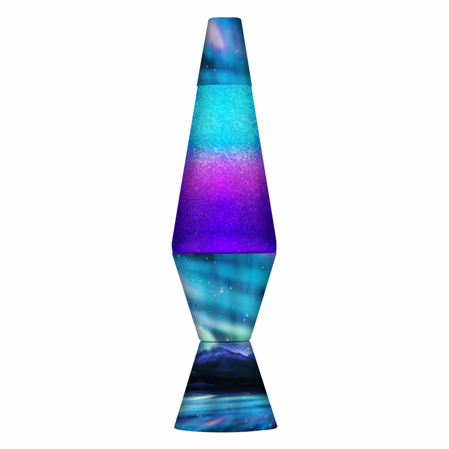 14.5″ LAVA LAMP COLORMAX NORTHERN LIGHTS – GLITTER H5