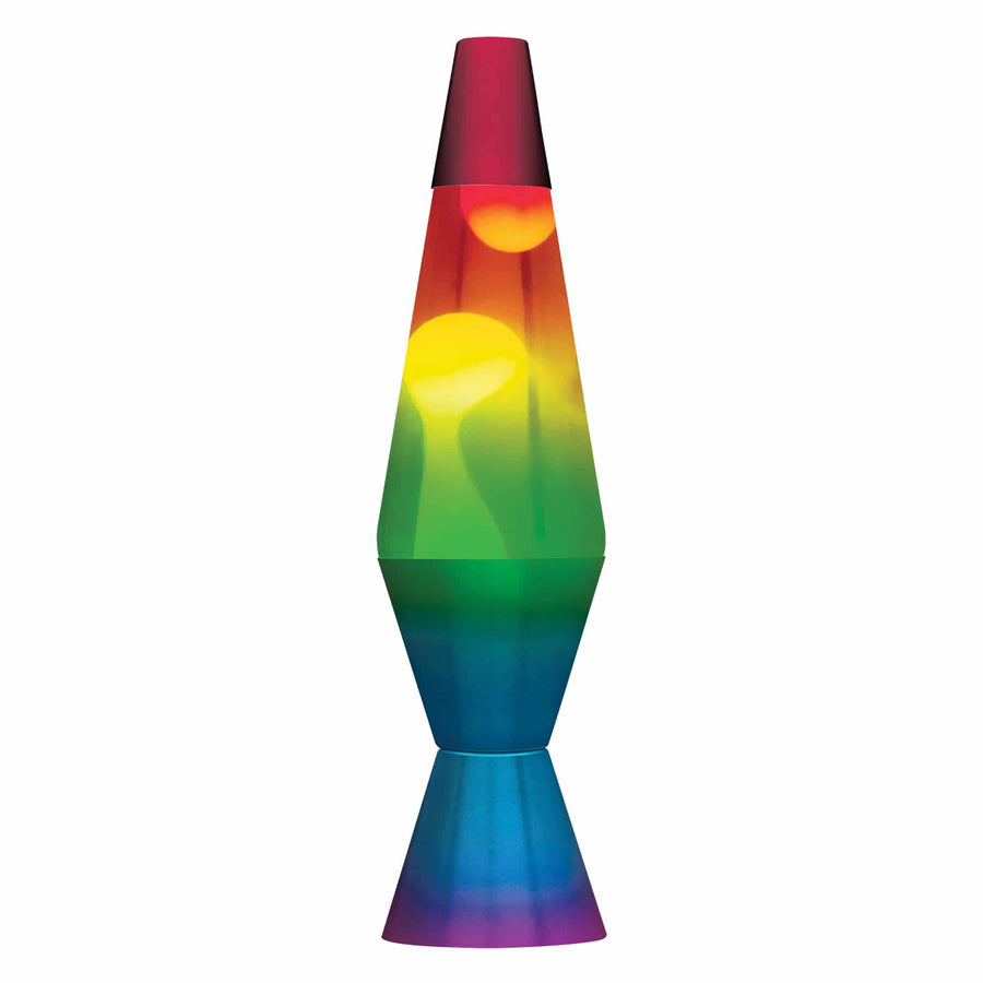 14.5” LAVA LAMP RAINBOW – WHITE/CLEAR/TRICOLOR H4
