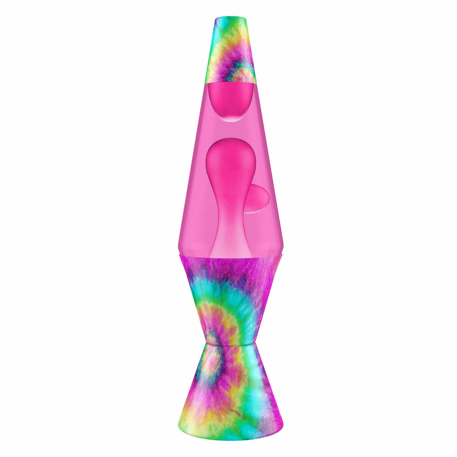 14.5″ LAVA LAMP – TIE DYE PINK SPIRAL N3