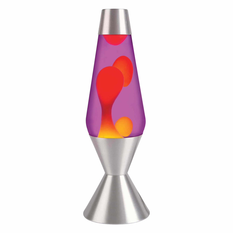 16.3″ LAVA LAMP – YELLOW/PURPLE/SILVER O2